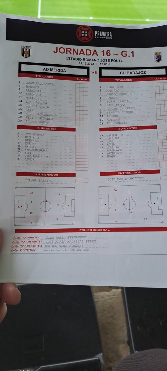 COPEMERIDA's tweet photo. #Alineaciones del #clasicodelfútbolextremeño #MeridaBadajoz a partir de las 11.45h en https://t.co/PHOQt3NPxX https://t.co/PlxaxO717k