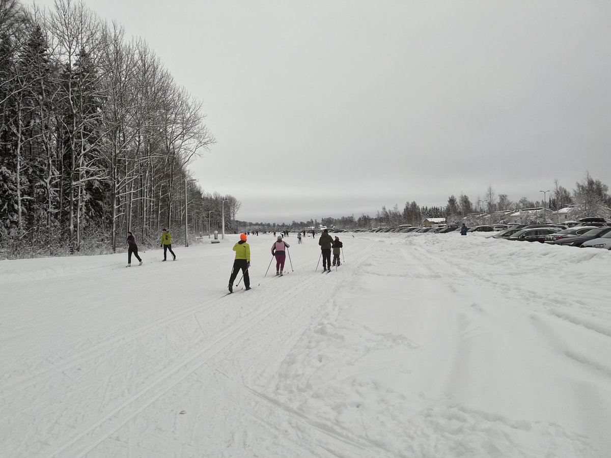 stefanfroberg's tweet photo. No niin, nyt on sunnuntaihiihtäjä virkamiehen hiihtokausi avattu Paloheinässä. Ladut olivat aamulla ajettu ja upeassa kunnossa. #Paloheinä #hiihto #HelsinkiLiikkuu https://t.co/vpRuGU8r4F