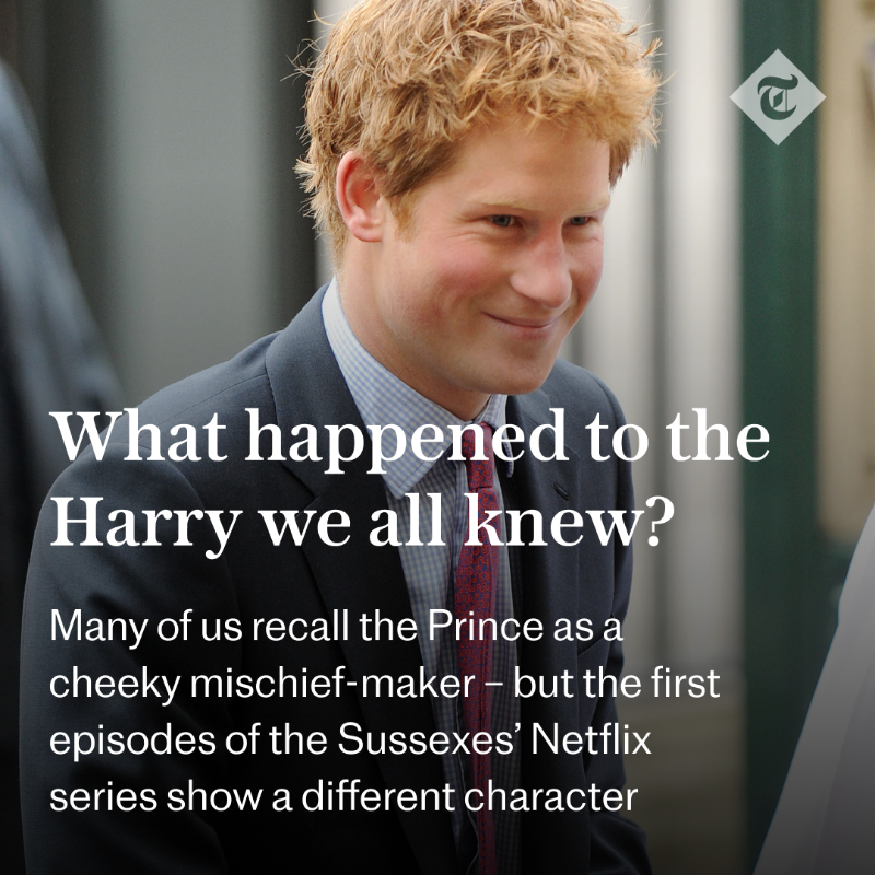 Telegraph's tweet photo. ✍️"What is clear is that a cheeky, fun-loving boy has grown into an introspective, embittered man – estranged from his family – who now clings to his feisty, beautiful wife like a life raft" | Writes @jenniebond1

Read the article in full ⤵️
https://t.co/UADLSAordJ