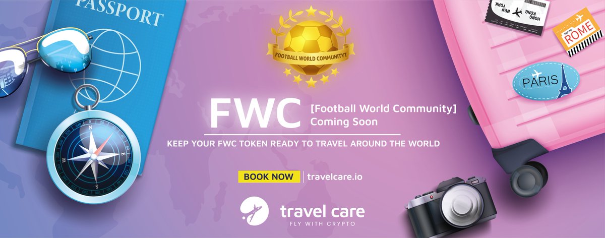 bsc_daily's tweet photo. ⚽️@FWCOMMUNITY_Q2T , A project for all football enthusiasts!!

$FWC is going to be listed on @TravelCareToken as one of the payment currency!🔥

All your travel expenses now can be paid with $FWC on Travel Care platform🥳

More feature implementations for $FWC are coming!!💥 https://t.co/2B4cEF0ASN