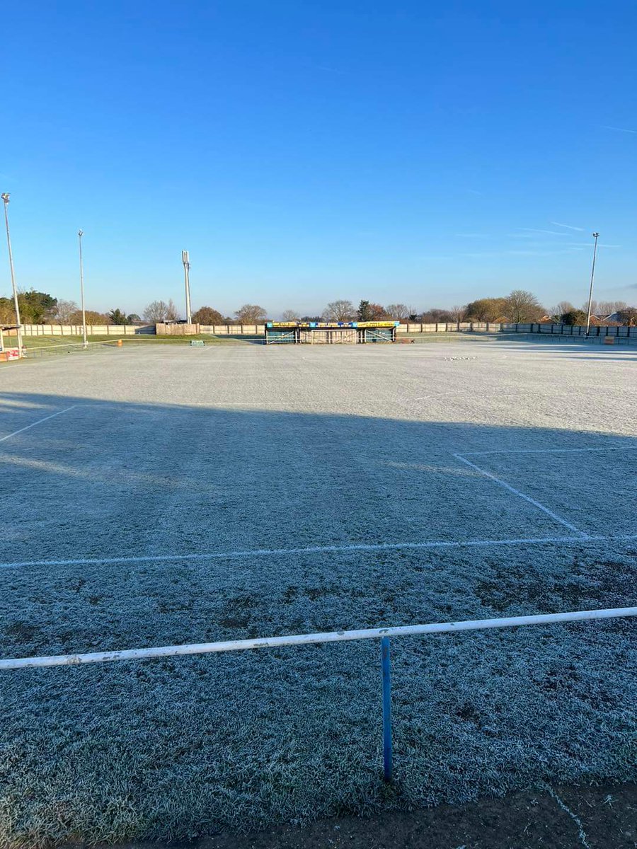 No youth games today due to frozen pitches. Our Ladies match has also been postponed.

We hope everyone enjoys their football free Sunday! ☹️🥶

Next game at HOME is our first team in a huge top of the table clash v Enfield on Tuesday night, kick off 7:45pm - weather permitting!