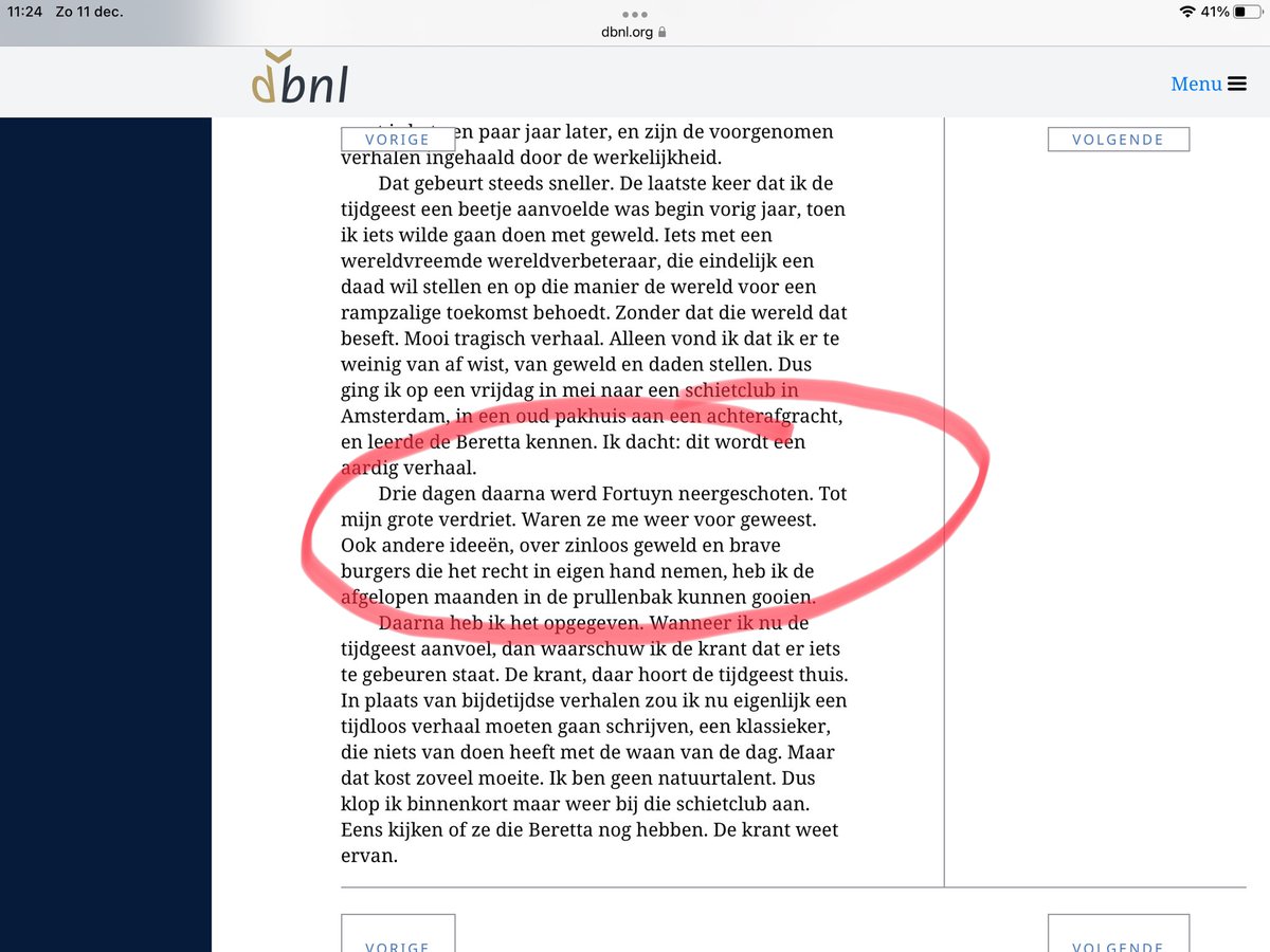 Soms vind je iets vreemds op internet.
Zoals deze zinnen, die <a href="/volkskrant/">de Volkskrant</a> journalist @mickpersson schreef over Pim Fortuyn......