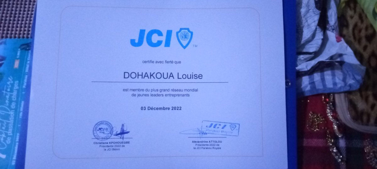 LDohakoua's tweet photo. À la JCI Parakou Royale.
🙏 Merci à tous pour le soutien https://t.co/gupnqYdic8