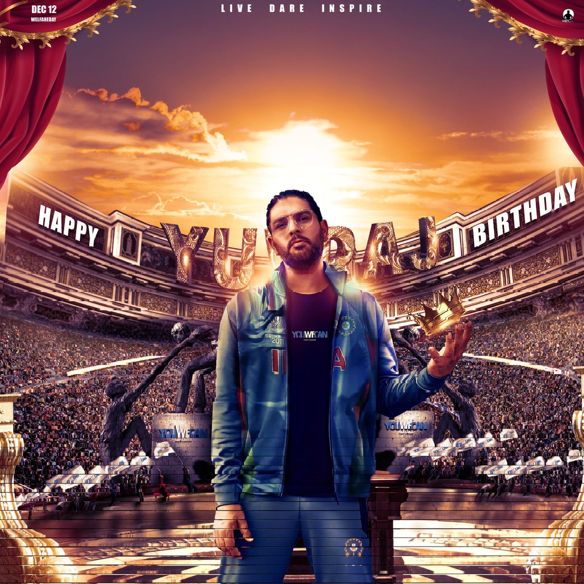 53kyCreation's tweet photo. ❤️"Yuvraj" this word brings lots of positive emotions. Thanks for being the biggest inspiration to millions❤️keep inspiring us 💯😍

Happy Birthday Thalaivaaa🙏 luv you 4ever @YUVSTRONG12 #YuvrajSingh 

Happy to do and reveal This CDP design for my SuperStar✨
#HappyBirthdayYuvi https://t.co/2B3oDLbg7V