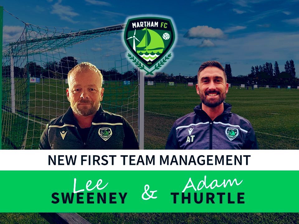 𝙵𝚒𝚛𝚜𝚝 𝚃𝚎𝚊𝚖 | 𝙼𝚊𝚗𝚊𝚐𝚎𝚖𝚎𝚗𝚝 𝙽𝚎𝚠𝚜 📰

We’re delighted to announce that <a href="/leeswee16977221/">lee sweeney</a> &amp; <a href="/Thurtle26/">Adam Thurtle</a> have taken charge of the First Team on a permanent basis.

Both know the club inside &amp; out, so they’re the perfect pair to push the club forwards… 💪

#LTG⚽️💚