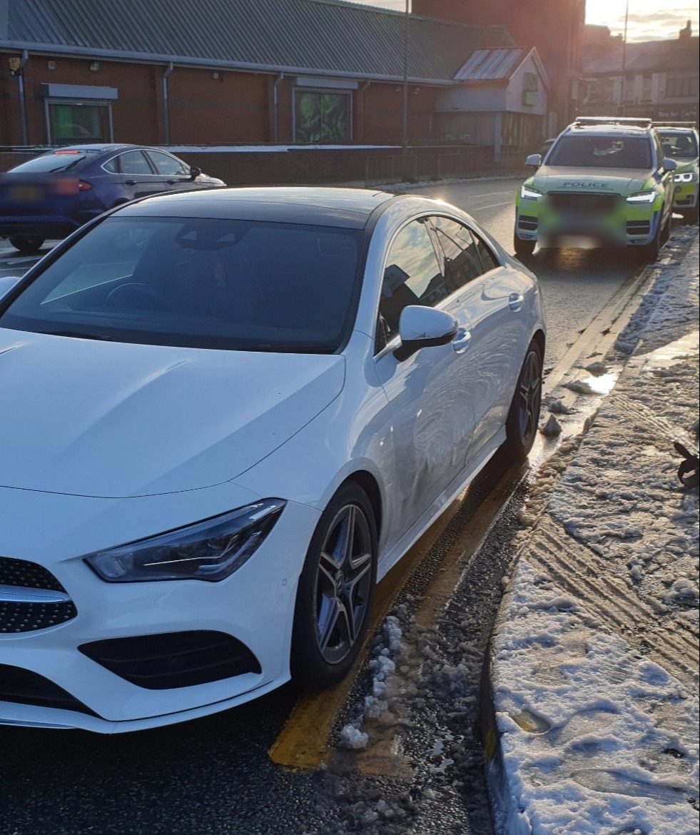 During our #OpLimit this morning, the driver of this vehicle failed to stop for our patrol. Following a pursuit, the vehicle was stopped and the driver arrested for numerous offences including failing to provide for the drink/drug drive procedure. #NoneForTheRoad