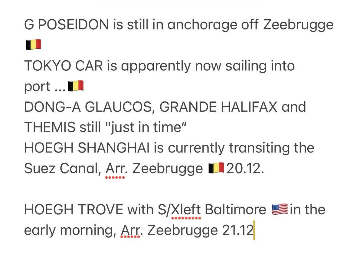Berlinergy's tweet photo. #Tesla Q4 ships to Europe ๐ช๐บ
Short update Sunday
TFF Germany https://t.co/3TFeAlLjut
