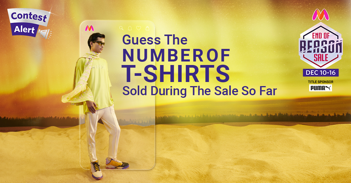 Guess again &amp; again &amp; again! 
One winner takes home a Myntra Gift Voucher of Rs. 15K!
Use #WinBigWithEORS
#BiggestDealsOnMyntraEORS
+ follow <a href="/myntra/">Myntra</a> to qualify.
#Contest #ContestAlert #ContestAlertIndia