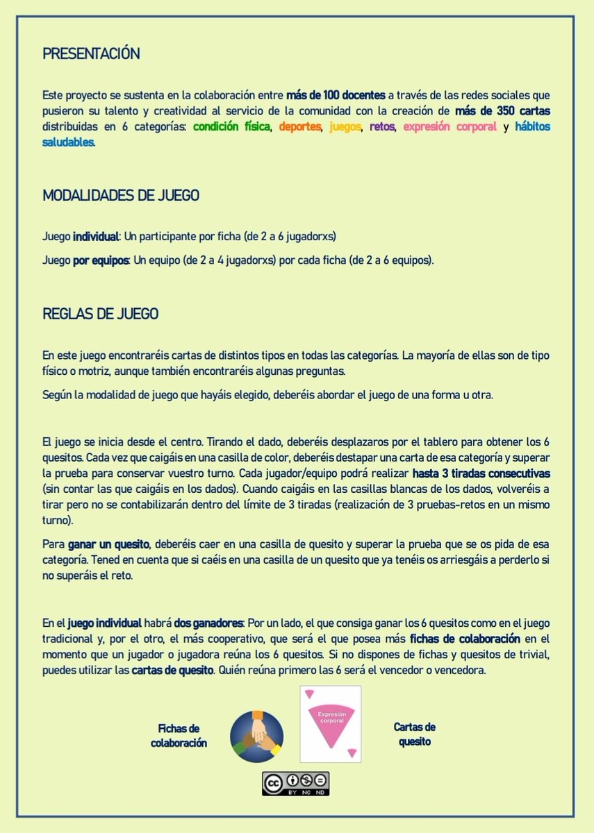 EFisicaIntegral's tweet photo. RECURSO📂: TrivialEF es un recurso basado en el tradicional juego de mesa 'Trivial', que incluye tanto materiales descargables para jugar con las tarjetas, como un Genially para utilizar en nuestras clases de forma online ⚽🥑🤡
https://t.co/KqKdrGvdxU https://t.co/QjQULStpFf
