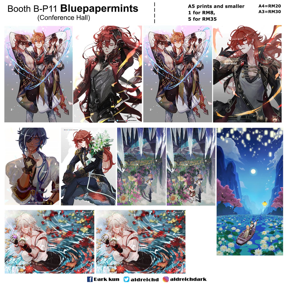 Comic Fiesta catalogue Part 2
Going with FULL Genshin Catalogue this round!
Booth B-P11 Bluepapermints (Level 3, Conference Hall)
#comicfiesta2022 #comicfiesta #cf2022 #genshinimpact