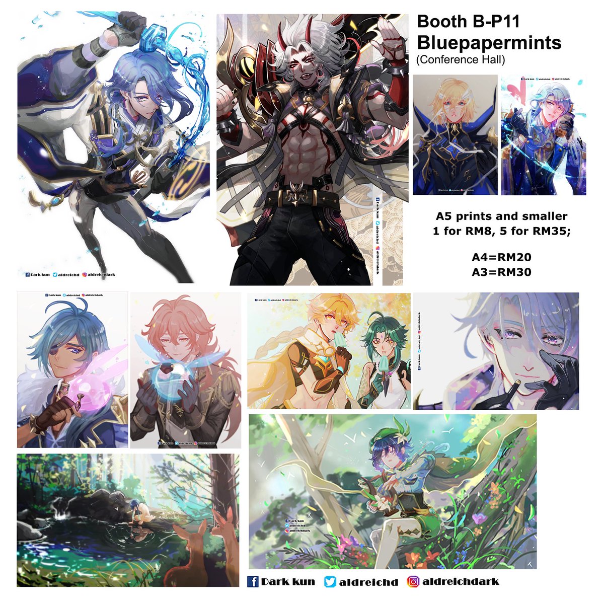 Comic Fiesta catalogue Part 2

Going with FULL Genshin Catalogue this round!

Booth B-P11 Bluepapermints (Level 3, Conference Hall)

#comicfiesta2022 #comicfiesta #cf2022 #genshinimpact 