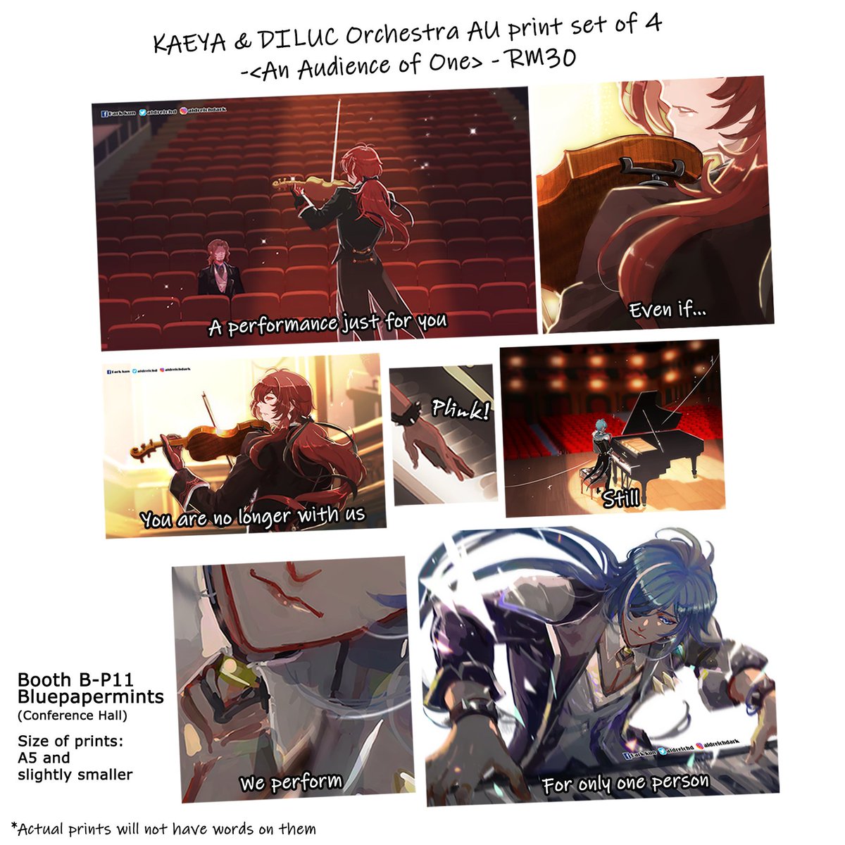 Comic Fiesta catalogue Part 3

Settle all the prints first. Next is the Genshin fancomic that kept getting mistaken as an artbook and the gold foil clear PET washitapes!

Booth B-P11 Bluepapermints (Level 3, Conference Hall)

#comicfiesta2022 #comicfiesta #cf2022 #genshinimpact 