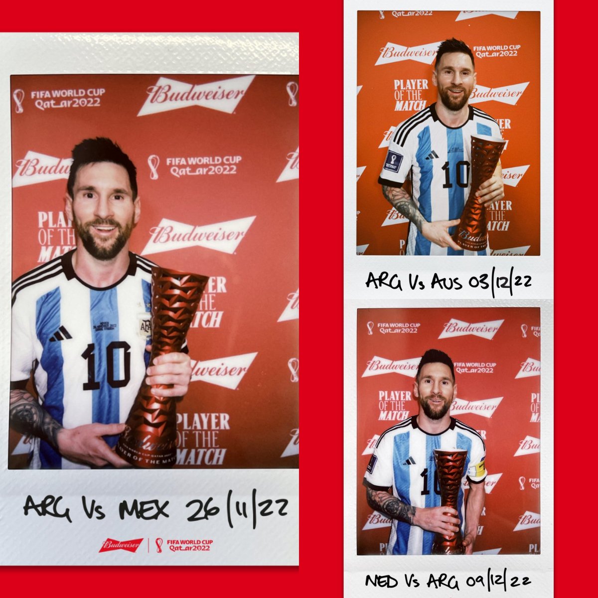 lmfootbalI's tweet photo. Most MoTMs in this World Cup &amp; the history of this competition, Leo Messi. 🐐 https://t.co/a5766DHQYx
