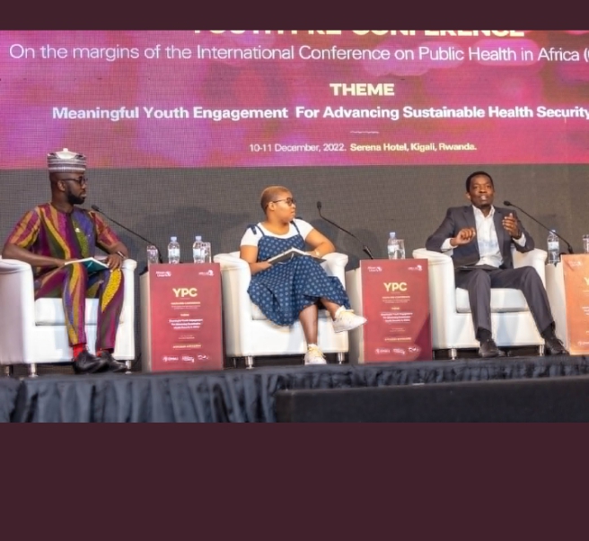 gegeyombi's tweet photo. Second day for #YPC2022 with the topic "Opening up Policy Spaces For Emerging Public Health Leaders in Africa" 
Panelists: 
@ChoonaraShakira
 
@geraldchirinda
 
@tebohomohloai

#YPC2022 #CPHIA #AUBINGWA https://t.co/0s3RcaOyPh