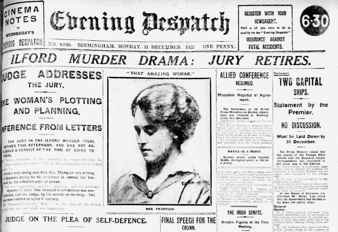 The British Newspaper Archive on Twitter "'Ilford Murder Drama Jury