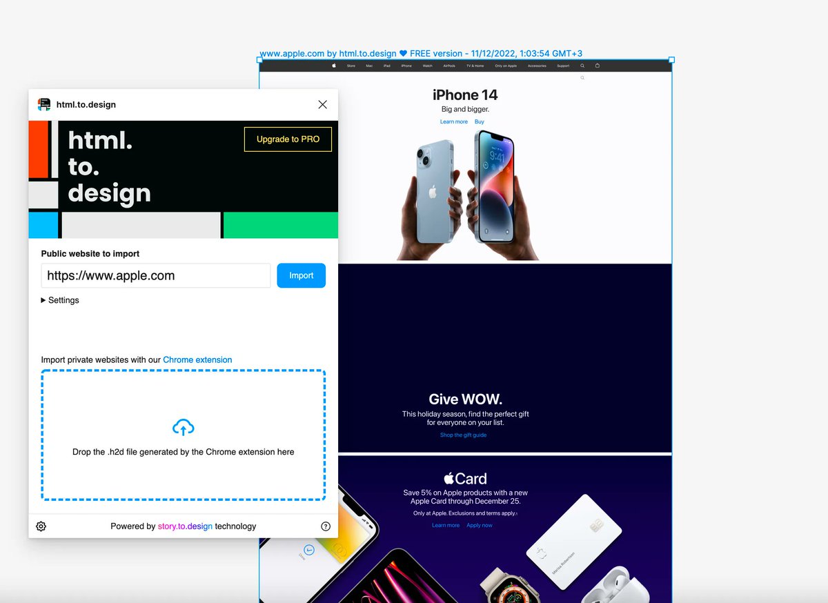 ux_Aseel's tweet photo. لازم تجربوا هل الإضافة الرهيبة ✨

بتنسخ لك أي تصميم موقع على الانترنت 
لتصميم مفتوح على Figma  وبتقدر تعدل عليه 👏

فمثلاً انا هون👇 كتبت رابط موقع apple
وتم نسخ التصميم لملف مفتوح لفيجما 😃

رابط الاضافة 
https://t.co/SYtiFVb0Vx
#تصميم_واجهات_المستخدم https://t.co/uU0fB9RPH1