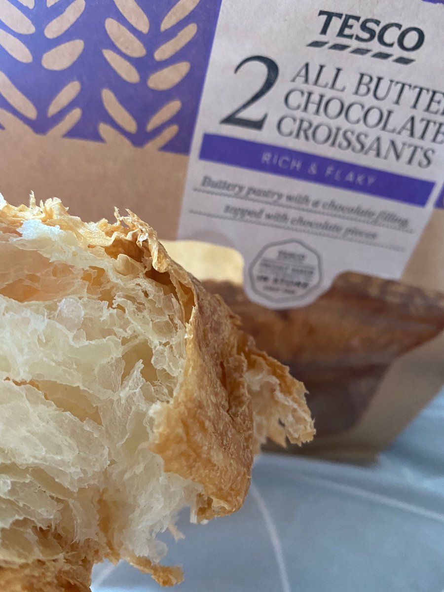 AlexandraLilygr's tweet photo. @Tesco think there might have been a slight mix up with my croissant 🥲 no chocolate https://t.co/ZN7f6nOM4L