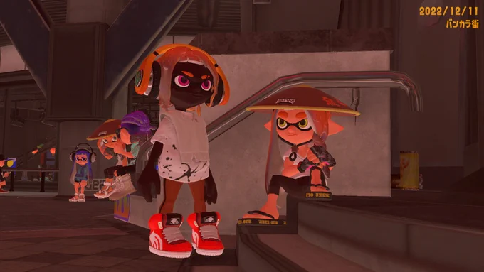 こっちは昨日のバイト!わたしも傘かぶればよかったーー #スプラトゥーン3 #Splatoon3 #NintendoSwitch 