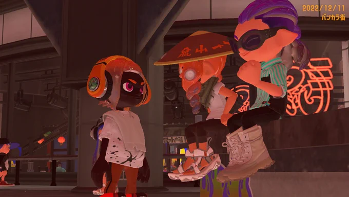 こっちは昨日のバイト!わたしも傘かぶればよかったーー #スプラトゥーン3 #Splatoon3 #NintendoSwitch 