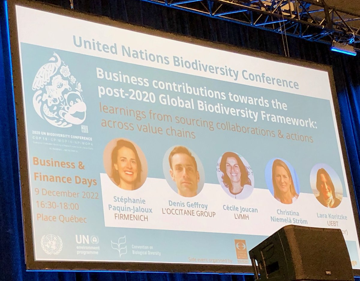 LT&amp;C co-chair Michael Meyer is at #COP15 &amp; sharing insights from events: “Business contributions to post-2020 Global #Biodiversity Framework: textile, furniture &amp; cosmetic industries facing same challenges as #tourism sector in mainstreaming sustainable consumption &amp; production”