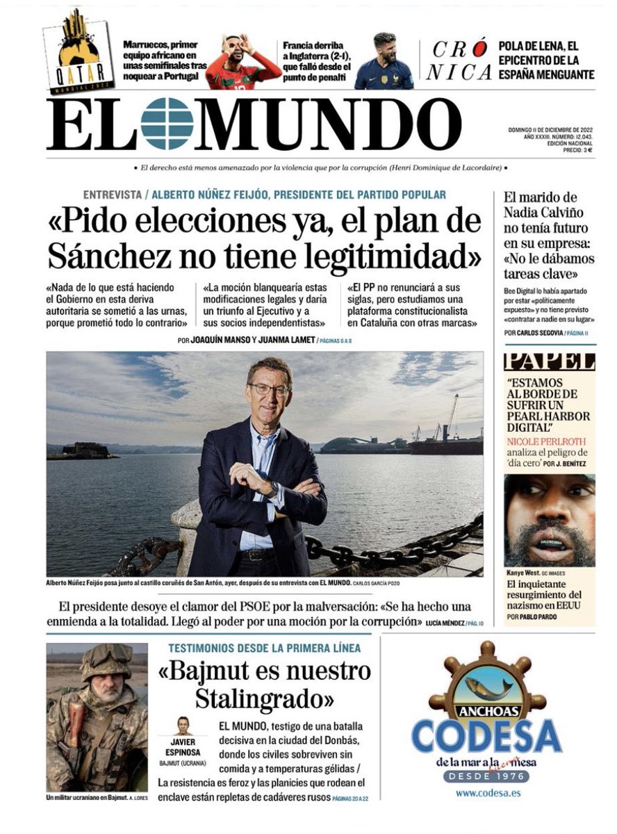pp_ceuta's tweet photo. 🔵👉 @NunezFeijoo: "Nada de lo que está haciendo el Gobierno en esta deriva autoritaria se sometió a las urnas, porque prometió todo lo contrario."

#eleccionesYA https://t.co/57nsnKkHuk