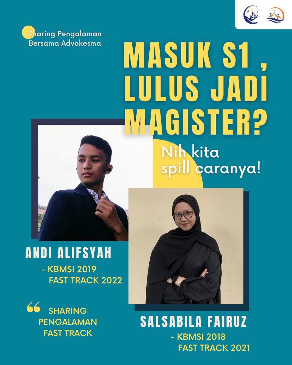 emsi_ub's tweet photo. [BERSAMA ADVOKESMA : MASUK S1, LULUS JADI MAGISTER? NIH KITA SPILL CARANYA!]⁣⁣

Bersama Advokesma hadir dengan sesuatu yang baru, yaitu Sharing Pengalaman Fast Track. Selengkapnya cek ig @kbmsi_ub ya! 

SI JAYA!

#ADVOKESMA_EMSIUB
#BERSAMAADVOKESMA_KBMSI https://t.co/7FocJU7RXu