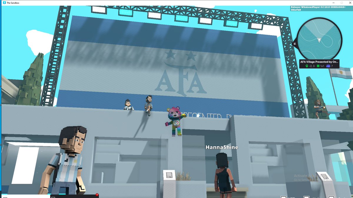 minbureeopen's tweet photo. @TheSandboxGame @aera_football @Argentina I dived in the AFA Village presented by OneFootball, check out my screenshot 👇⚽ https://t.co/NvLSLQhadg