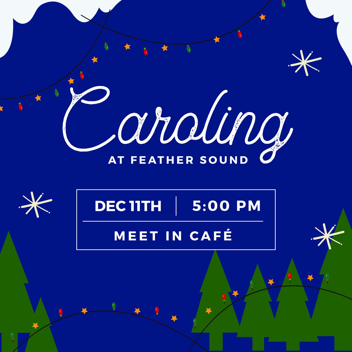 FSChurch's tweet image. Whether you can sing or not, JOIN US TONIGHT! Be ready to get into the Christmas spirit and share a tune. If you have a musical instrument that can travel such as a guitar, violin, or jingle bells, bring it along.  More info here feathersoundchurch.com/caroling