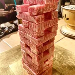 食べ物で遊んでもOK!？お肉ジェンガが楽しめる@炭火焼肉ふちおか