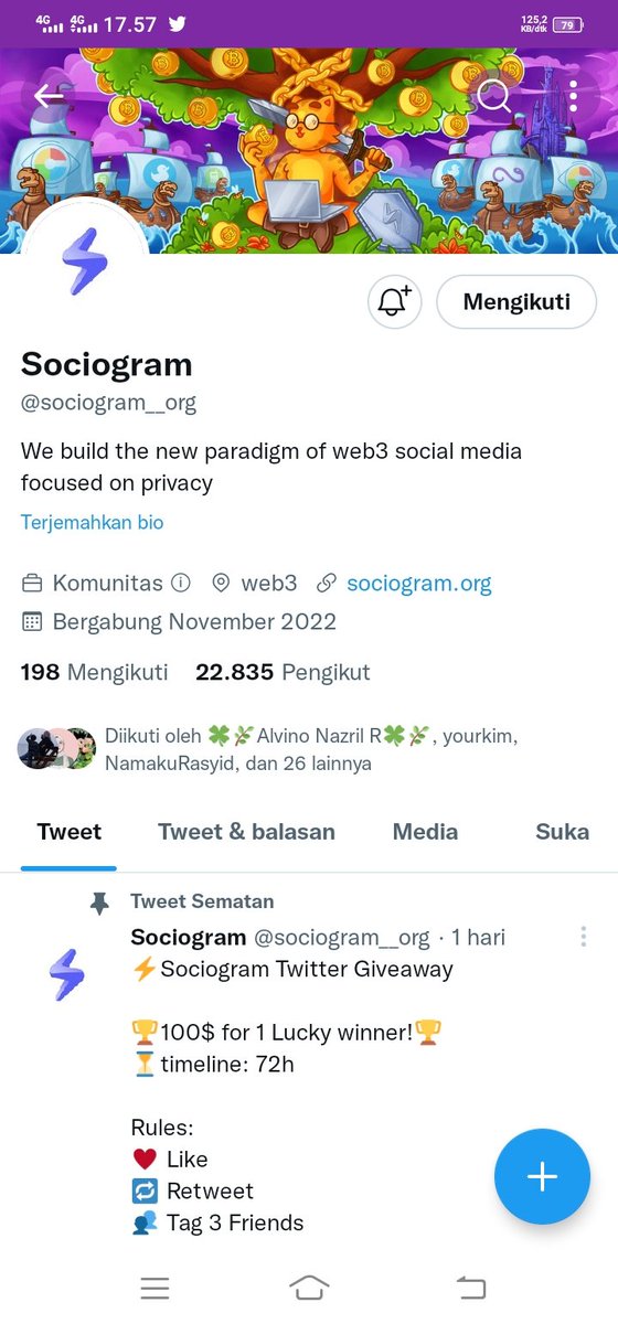 bigwinnabil's tweet photo. @jihanicorn @sociogram__org Ya allah aku pngn bgt win
Aamiin
Done https://t.co/LZyEINggg7