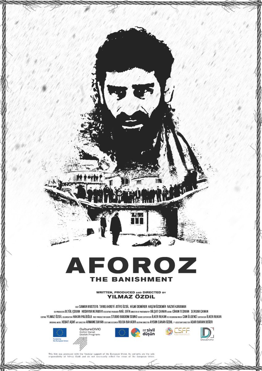 akeskinavesta's tweet photo. Yılmaz Özdil bi kurtefilma “Aforoz” ku xelata yekemîn wergirt, hemû çîrokên berfê bi me dide jibîrkirin. Şideta di film de ji serma wê tûjtir e. Karekî hostane ye. Dema min seyr kir, yekser hêvî kir ku rojekê Yılmaz çîroka Sûto û Teto ligel Mela Seîd bîne ser perdeya spî. https://t.co/nYRWkF9snq