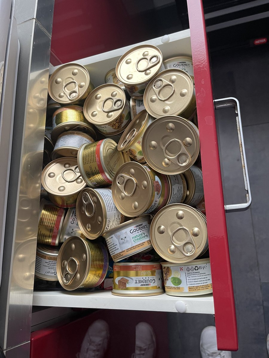 Patmobile's tweet image. Ton chat ne mange rien, n’aime rien ; rien ne lui fait plaisir… Donc le jour où tu trouves quelque chose qui semble trouver grâce à ses papilles, tu stockes à mort. Et puis ton chat te dit : « non mais j’ai réfléchi. J’aime pas ».