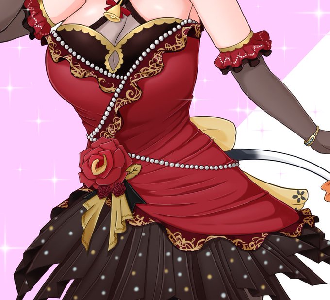 今回ドレスの描き込みは言うまでもなく頑張ったけど顔もかなり良く描けた気がしてるのでうれしい 