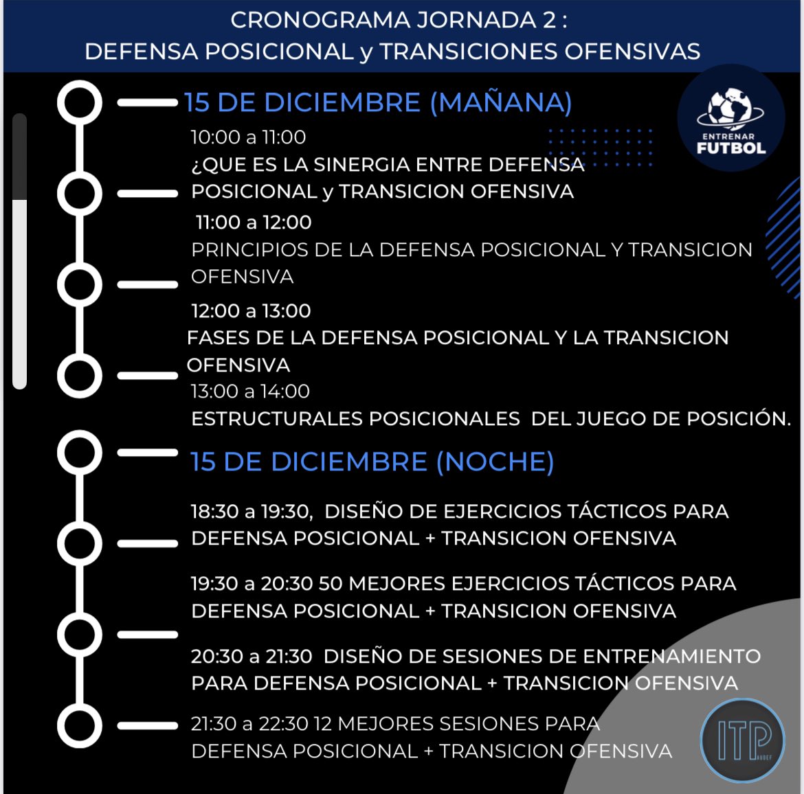 itpaudef's tweet photo. El entrenador español y autor de varios libros, Javier López López brindará un curso internacional en ITP AUDEF del 14 al 16 de diciembre sobre “La táctica en el fútbol” Por más info: 091423987 https://t.co/arOOrZpMGR