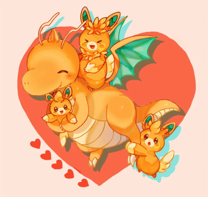 カイリューとパモたち same color!#ポケモンSV #pokemon 