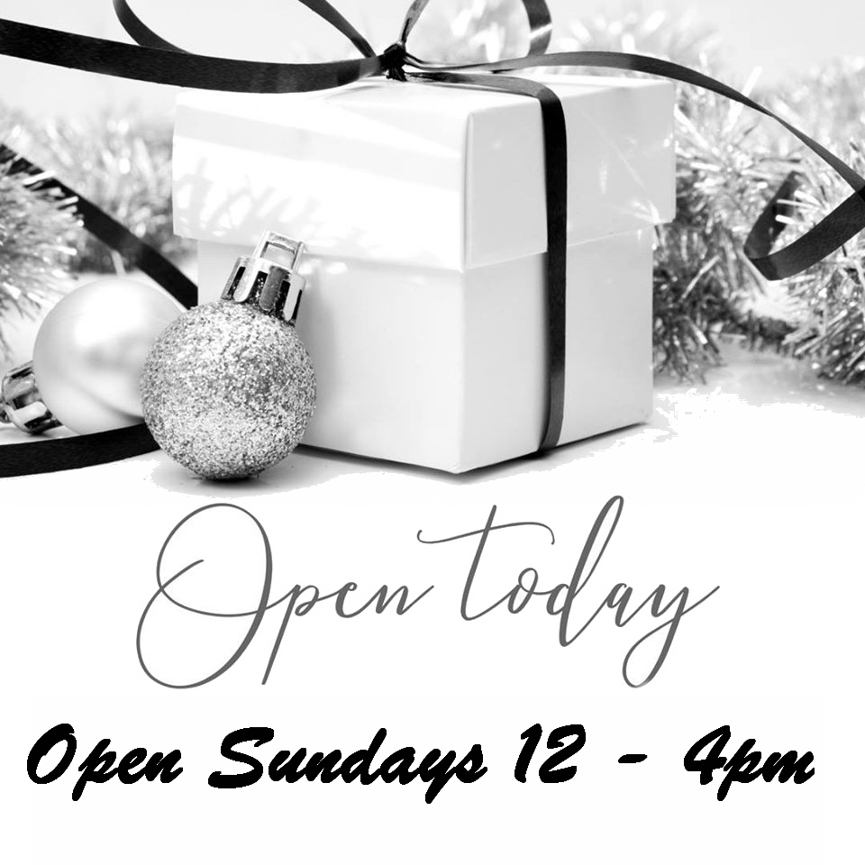 Good morning world! A beautiful, bright, crisp December day. Perfect to get everyone in the mood for Christmas. Why not venture out and pay us a visit...