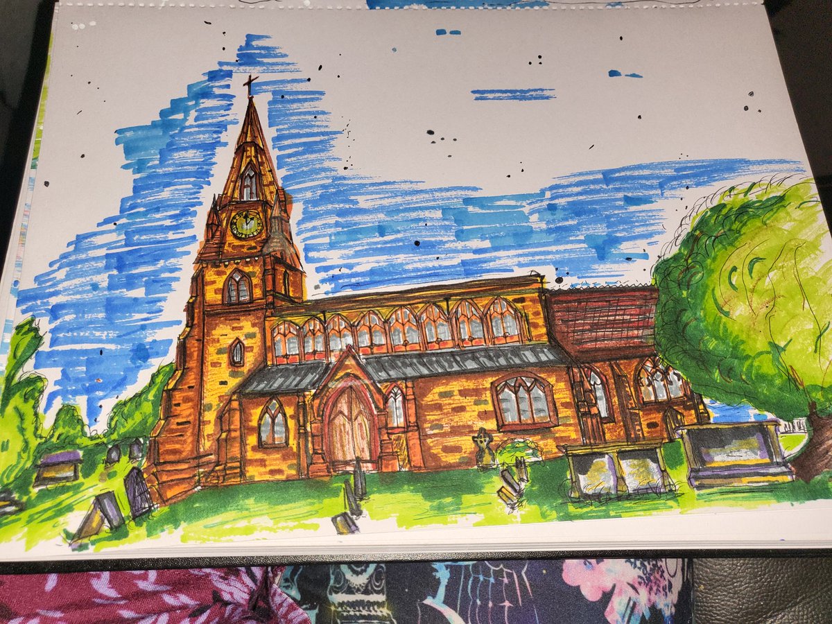 Trying my hand at marker sketching  #art #leamingtonspa #southam
