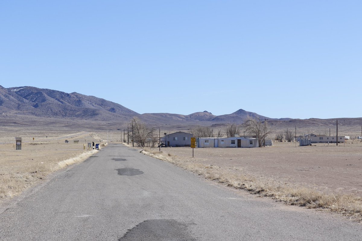 JGrunsell's tweet photo. Hamlet of Rachel Nevada along ET Highway. Interesting citizens, one is Joerg Arnu who runs https://t.co/WKl8ARBiU8. I spoke to him in Vegas only a few days after his ordeal with the FBI. #rachelnevada #ethighway @BrandonFugal @Bellagiotime @ChrisKnight @aerohistorian @AIRKelsey https://t.co/C6Cj5W3r5H