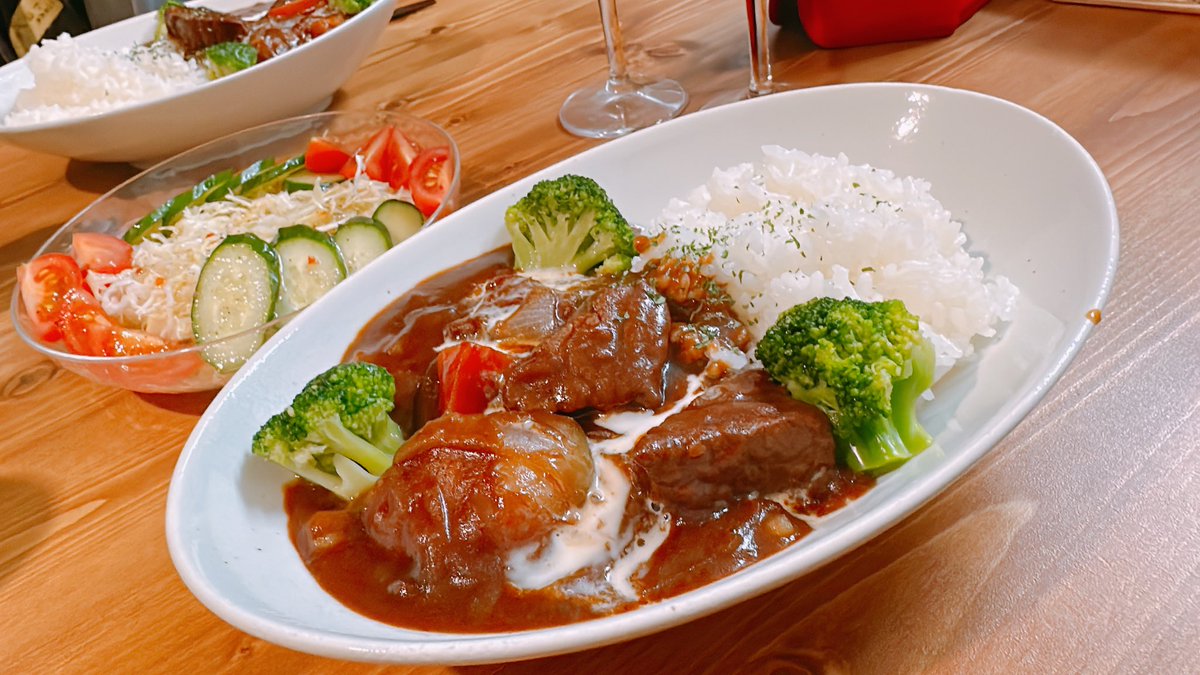 funi301's tweet photo. ビーフシチューはご飯派🙋‍♀️
今日はむぎ作うますぎ案件🥹🐮 https://t.co/cT76V6AUMx