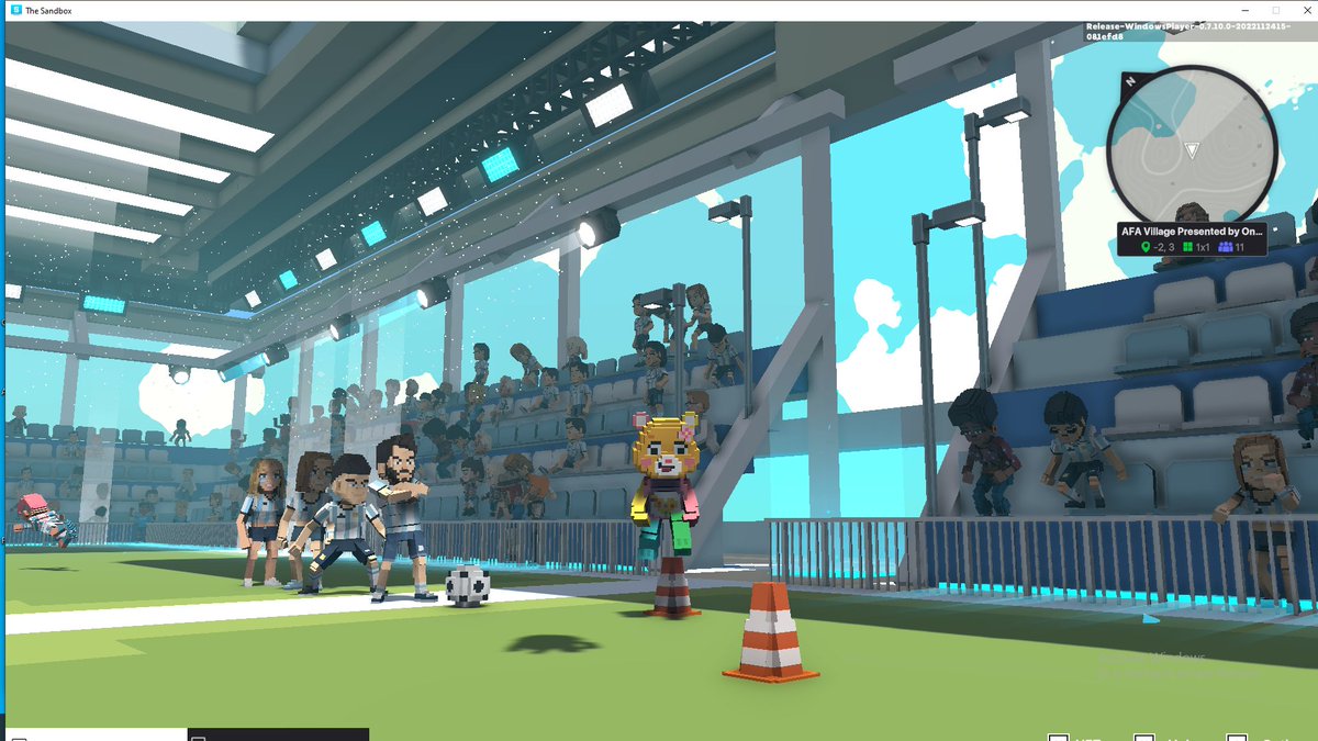 <a href="/TheSandboxGame/">The Sandbox</a> @aera_football <a href="/Argentina/">🇦🇷 Selección Argentina ⭐⭐⭐</a> I dived in the AFA Village presented by OneFootball, check out my screenshot 👇⚽