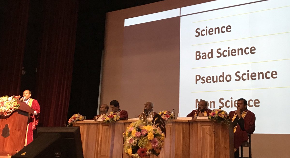 NalakaG's tweet photo. #SLAAS General President Prof Manuj Weerasinghe cautions against the alarming rise of bad science, #pseudoscience and non-science in #lka - often cheered by mass media! Scientists & science communicators need to better defend evidence-based research and decision-making, he says. https://t.co/cXogMNVCzL