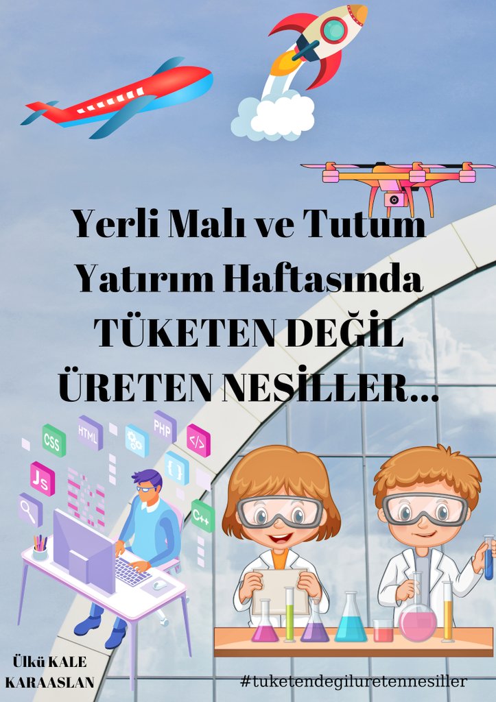 ulku42's tweet image. #tuketendegiluretennesiller için bu yıl yerli malı haftası etkinliklerimiz üretime yönelik olsun. Yatırımımız ise geleceğe olsun.
Üreten çocuklar yetiştirmek geleceğe yapılan en güzel yatırımdır.
@tcmeb 
@mebtegm 
@tuncay_morkoc 
@ScientixTurkey 
@Kidsscienceedu 
@MathFundamenta1