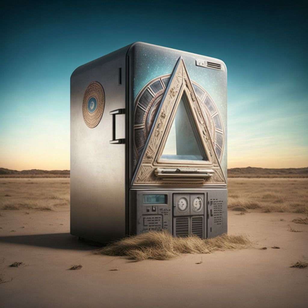 ConstantineDeFi's tweet photo. Heard of XOA before? Amazing project (AI Art) offering both fantastic and unique artwork! On top of that, one of the most amazing teams and communities I‘ve met so far. Even turned a fridge joke into reality! Check it out:
@xoanft @BeyIOF @stumpywinter 

https://t.co/lpENsuI5i8 https://t.co/MQdRd9tfCI