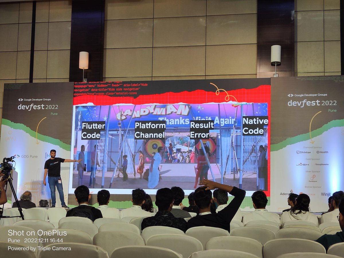 Tarush27's tweet image. Distributing android and ios code using flutter engine very well explained through this.
Most probably sharing code between different platforms.
#DevFestPune2022 #flutter #nativeandroid #ios