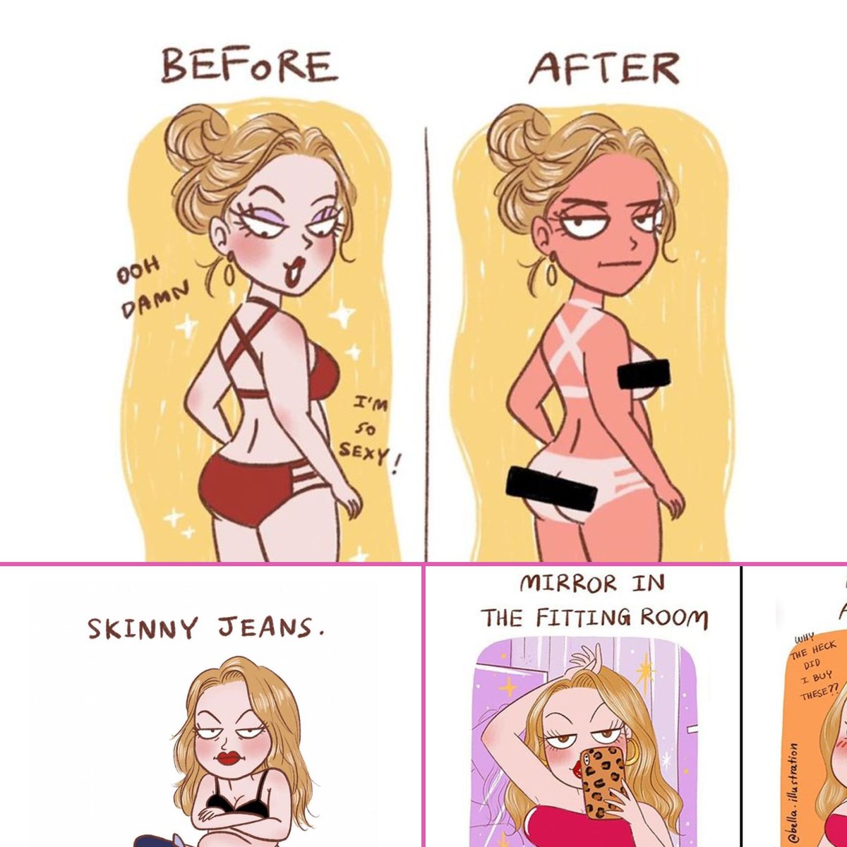 WithMyLadies1's tweet photo. Here are some of Bella Sriwantana's clever comics that highlight girls' struggles.