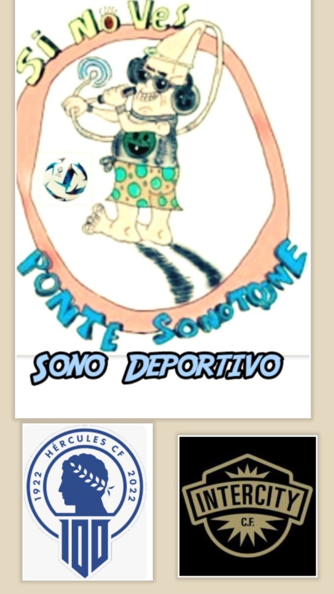 pontesonotone's tweet image. Hoy, desde las 17.45h, la #SonoTuiTransmision se convierte en Espacio de Twitter #SonoDeportivo
Con todo lo que ocurra en el #HerculesCF y D.Aragon con @1jostone y @ocrespillo.
Y si @ElGarri75 quiere, tb por voz nos contará el #Intercity -Alcoyano.
Coordina, @ea5gna