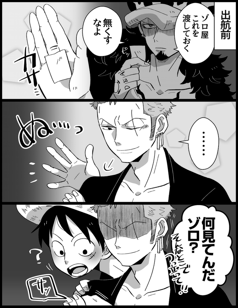ロゾまんが ビブルカード持ってるといいなっていう📝(※ルは仲間・家族愛です) 