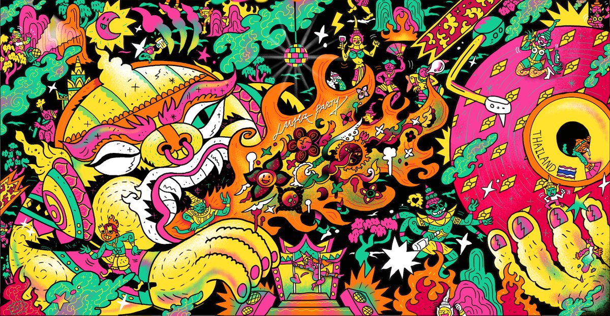 Thai Twelves exclusively on <a href="/niftygateway/">Nifty Gateway Studio</a> 🔥💖
"Lanka Party"
Open edition : 69$ 
curated by <a href="/DojoNamwong/">ᴅᴏᴊᴏ ɴᴀᴍᴡᴏɴɢ👁️</a> 
LFG!!!!