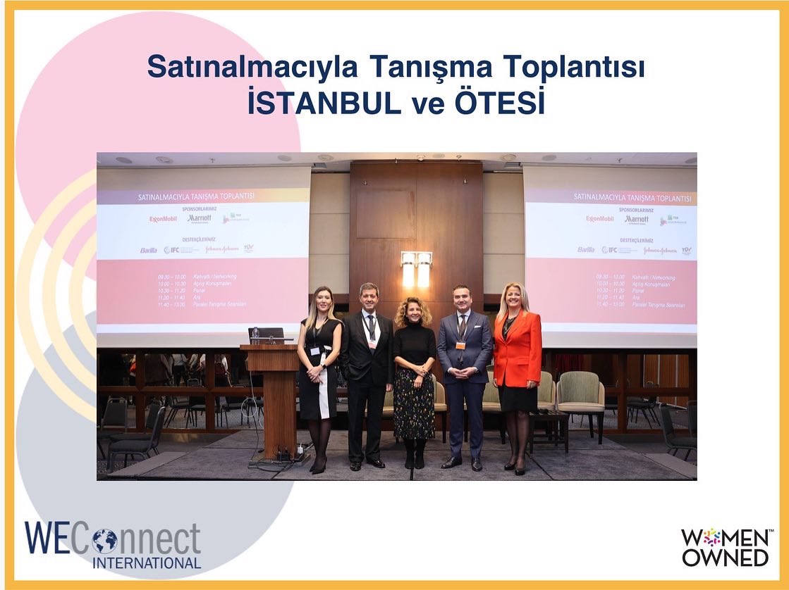 WEConnectTurkey's tweet photo. 8 Aralık’ta düzenlediğimiz "Satınalmacıyla Tanışma Toplantı"mızın sponsorları @exxonmobil ve @MarriottIntl , destekçileri @Barilla, @IFC_org, @JNJNews, @TUVAUSTRIATurk iş birlikleri için, tüm Kadın İş Sahiplerimize de katılımları için teşekkür ediyoruz!.
.
#meetthebuyer https://t.co/QJ8yd09j1T