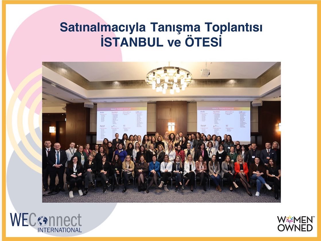 WEConnectTurkey's tweet photo. 8 Aralık’ta düzenlediğimiz "Satınalmacıyla Tanışma Toplantı"mızın sponsorları @exxonmobil ve @MarriottIntl , destekçileri @Barilla, @IFC_org, @JNJNews, @TUVAUSTRIATurk iş birlikleri için, tüm Kadın İş Sahiplerimize de katılımları için teşekkür ediyoruz!.
.
#meetthebuyer https://t.co/QJ8yd09j1T